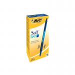 Bic SoftFeel Clic Retractable Ballpoint Pen Blue (Pack of 12) 837398 BC91434