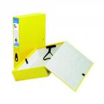 Initiative Lockspring Box File A4/Foolscap 70mm Capacity Yellow