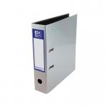 Elba 70mm Lever Arch File Laminated A4 Metallic Silver 400107439 BX01438