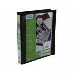 Elba Panorama 25mm 4 D-Ring Pres Binder A4 Black (Pack of 6) 400008414 BX06521