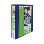 Elba Panorama 40mm 4 D-Ring Pres Binder A4 Blue (Pack of 6) 400008418 BX06539