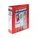 Elba Panorama 65mm Presentation Lever Arch File A4 Red (Pack of 5) 400008437 BX06571
