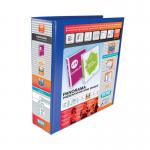 Elba Panorama 65mm 4 D-Ring Pres Binder A4 Blue (Pack of 4) 400008675 BX06729
