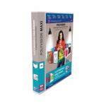 Elba Polyvision A3 Maxi Portrait Clear 30mm 4 D-Ring Presentation Binder (Pack of 5) 100080802 BX70967