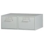 Bisley Card Index Cabinet 203x127mm Double Grey FCB25 BY00442
