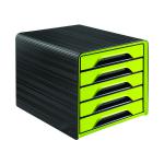 CEP Smoove 5 Drawer Module Black/Green (Made from 100% recyclable polystyrene) 1071110301 CEP01053