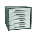 Smoove by CEP Recycled 5 Drawer Desktop Module Grey 1071116361 CEP01537