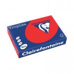 Trophee Card A4 160gm Coral Red (Pack of 250) 1004C CFP1004C