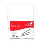 A4 White Card 160gsm 8 Sheets (Pack of 10) OBS03 CM00003