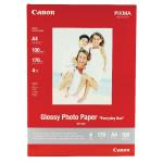Canon Glossy Photo A4 Paper 200gsm (Pack of 100) 0775B001 CO29392