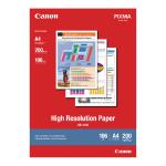 Canon A4 High Resolution Inkjet Paper 106gsm (Pack of 200) 1033A001 CO81483