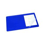 Durable Desk Mat with Transparent Overlay 530 x 400mm Dark Blue 720207 DB70003