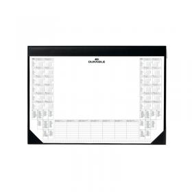 Durable Desk Mat with Calendar Pad 59 x 42cm Black Pack of 1 DB70113