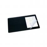 Durable Desk Mat with Overlay W530 x D400mm Black/Clear 7202/01 DB720201