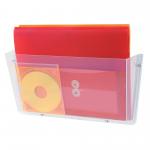 Deflecto Non-Breakable Wall File Pocket A4 (Unbreakable polycarbonate construction) Clear DF63201