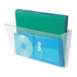 Deflecto Linking Wall File Pocket A4 Clear (Stacked vertically for increased storage) 73201 DF73201
