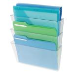 Deflecto Linked Wall File Pocket A4 (Pack of 3) DE736YTCRY DF73601