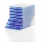 Durable IDEALBOX Storage Box with 7 Trays Indigo Blue