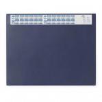 Durable DESK MAT with Annual Calendar & Clear Overlay Dark Blue Pack of 5
