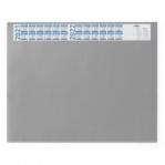 Durable DESK MAT with Annual Calendar & Clear Overlay Grey Pack of 5
