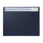 Durable DESK MAT with Annual Calendar & Removable Clear Overlay Dark Blue Pack of 5