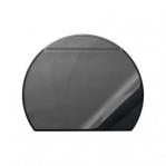 Durable Semi Circle DESK MAT with Overlay Black Pack of 5