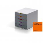 Durable VARICOLOR&reg; 5 Drawer Unit Pack of 1