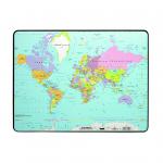 Durable Desk Mat with World map 40x53cm Pack of 5