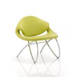 Beau Visitor Chair Green With Arms