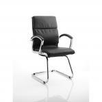 Classic Cantilever Chair Black With Arms