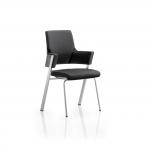 Enterprise Visitor Chair Black Fabric With Arms