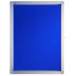 Display Case ECO Outdoor 4xDIN A4 53x70.4x4.5cm Felt Blue