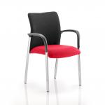 Academy Black Fabric Back Bespoke Colour Seat With Arms Bergamot Cherry