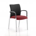 Academy Black Fabric Back Bespoke Colour Seat With Arms Ginseng Chilli