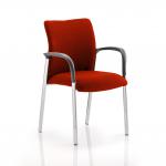 Academy Bespoke Colour Fabric Back And Bespoke Colour Seat With Arms Tabasco Red