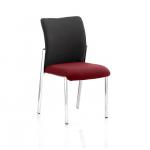 Academy Black Fabric Back Bespoke Colour Seat Without Arms Ginseng Chilli