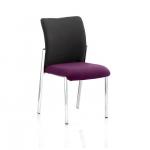 Academy Black Fabric Back Bespoke Colour Seat Without Arms Purple