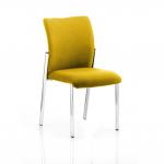 Academy Bespoke Colour Fabric Back With Bespoke Colour Seat Without Arms Yellow