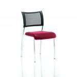 Brunswick No Arm Bespoke Colour Seat Chrome Frame Bergamot Cherry