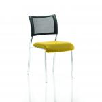 Brunswick No Arm Bespoke Colour Seat Chrome Frame Senna Yellow