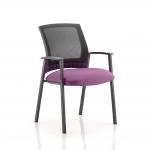 Metro Visitor Chair Bespoke Colour Seat Purple