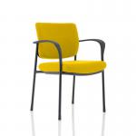 Brunswick Deluxe Black Frame Bespoke Colour Back And Seat Senna Yellow With Arms