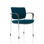 Brunswick Deluxe Chrome Frame Bespoke Colour Back And Seat Maringa Teal With Arms