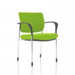Brunswick Deluxe Chrome Frame Bespoke Colour Back And Seat Myrrh Green With Arms
