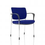 Brunswick Deluxe Chrome Frame Bespoke Colour Back And Seat Stevia Blue With Arms