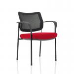 Brunswick Deluxe Mesh Back Black Frame Bespoke Colour Seat Bergamot Cherry With Arms KCUP1588
