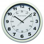 Contemporary White Acrylic Cased Clock