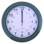Radio Controlled Wall Clock With Grey Case