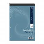 Cambridge Refill Pad Hbd 70gsm Narrow Ruled Margin Punched 4 Holes 160pp A4 Blue Ref 100080168 [Pack 5] E76794