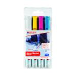 Edding 95 Glass Markers Assorted with White (Pack of 4) 4-95-5-099 ED03990
